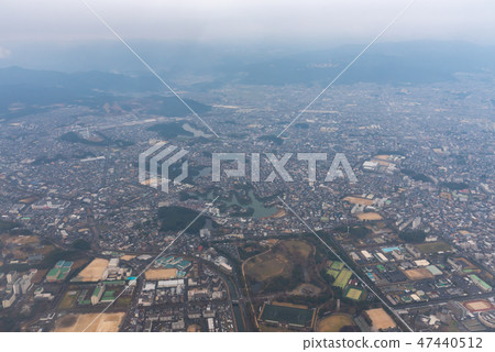 Bird's eye view of Fukuoka city Bird's eye view of Fukuoka city 47440512