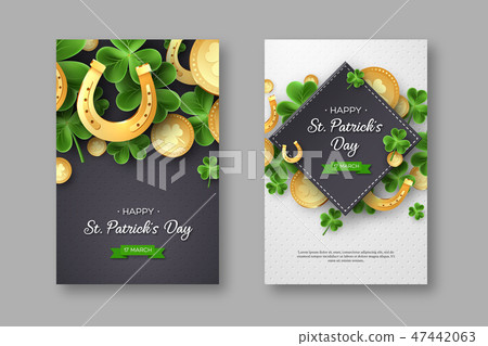 St. Patricks Day greeting holiday design. St. Patricks Day greeting holiday design. 47442063