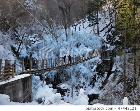 Chichibu Road, icicle of Ojinouchi Valley Chichibu Road, icicle of Ojinouchi Valley 47442121