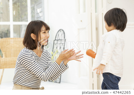 My son who helps her My son who helps her 47442265