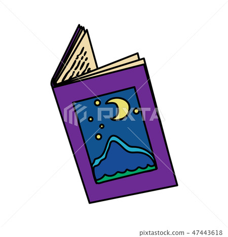 vector open book fairytale story 47443618