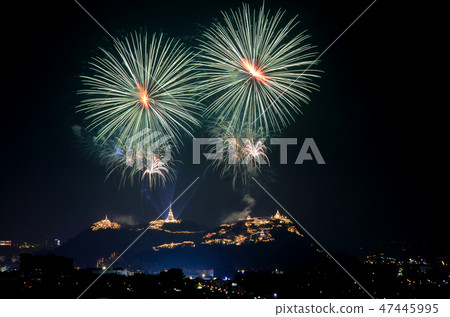 Light and fireworks. 47445995