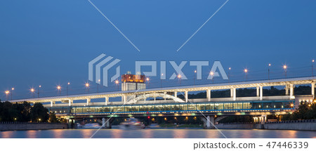 Moscow River, Luzhnetskaya Bridge.Moscow, Russia Moscow River, Luzhnetskaya Bridge.Moscow, Russia 47446339