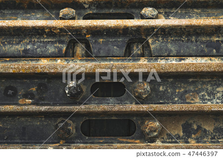 Caterpillar tractor at the exhibition 47446397