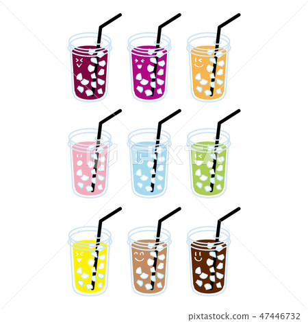 9 types of juice with ice expression with expression 47446732