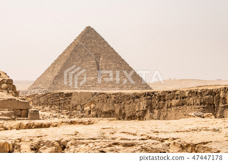 The Great Pyramids of Giza desert near Cairo in Egypt unesco cultural heritage The Great Pyramids of Giza desert near Cairo in Egypt unesco cultural heritage 47447178