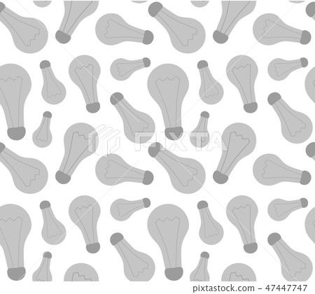 Light bulbs seamless pattern background. Decorative wallpaper. Light bulbs seamless pattern background. Decorative wallpaper. 47447747