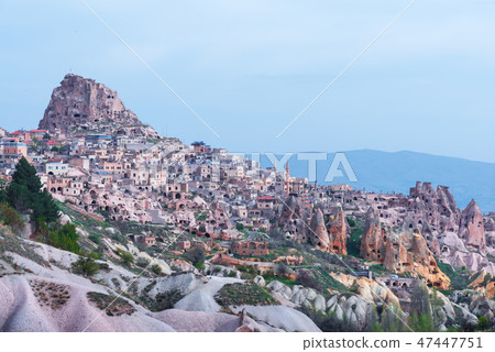 Uchisar castle in Cappadocia 47447751