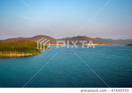 Lake, Clear Sky, Forest, Horizon, Land Lake, Clear Sky, Forest, Horizon, Land 47449703