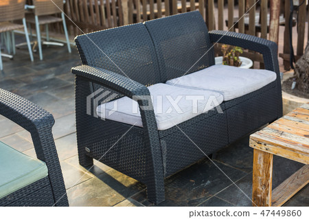 Cafe, coffee shop, tavern and restaurant concept - Cafe on the street of old European city. 47449860