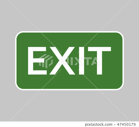 exit signal icon exit signal icon 47450179