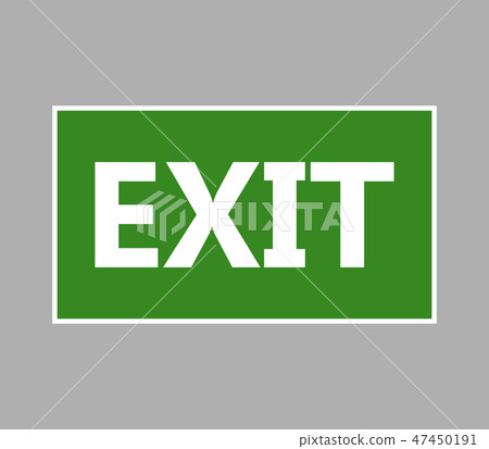 exit signal icon exit signal icon 47450191