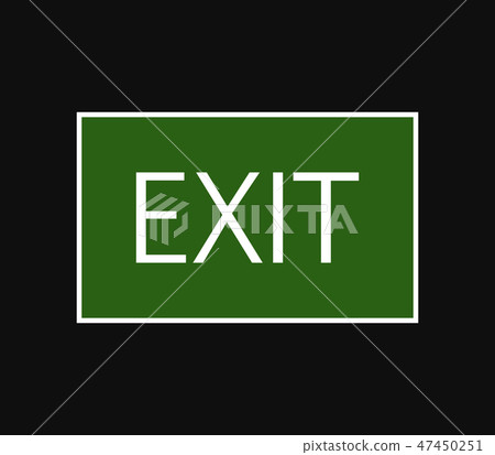 exit signal icon exit signal icon 47450251