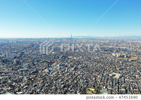 從江戶川上空的鳥瞰圖 從江戶川上空的鳥瞰圖 47451690