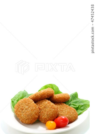 Croquette multiple white background 47452438