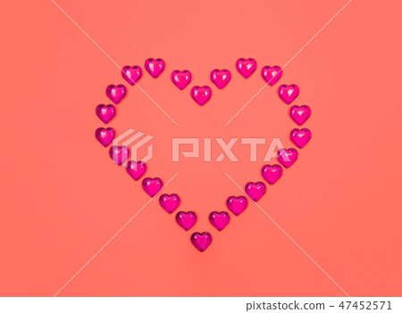 Red heart against yellow background. Red heart against yellow background. 47452571