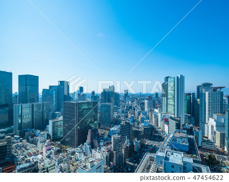 Skyscrapers of Nishi Umeda and Nakanoshima 47454622