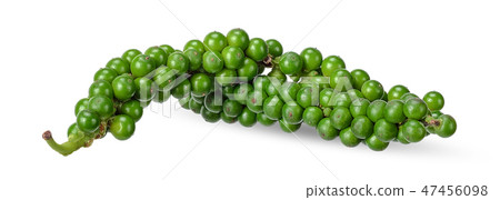 Green peppercorn isolated on white clipping path Green peppercorn isolated on white clipping path 47456098