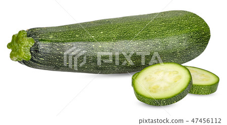 Zucchini isolated on white with clipping path Zucchini isolated on white with clipping path 47456112