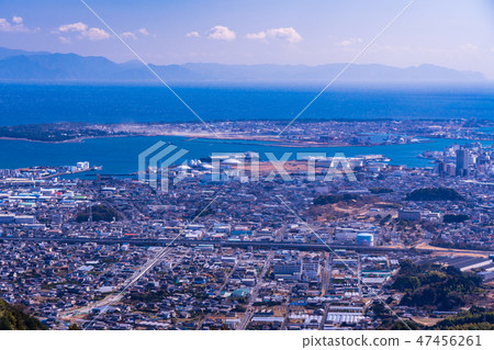 [靜岡縣]新東名高速公路新清水JCT和富士山 47456261