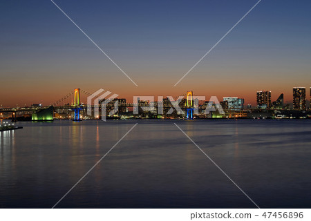 從豐洲橋的夜景 從豐洲橋的夜景 47456896