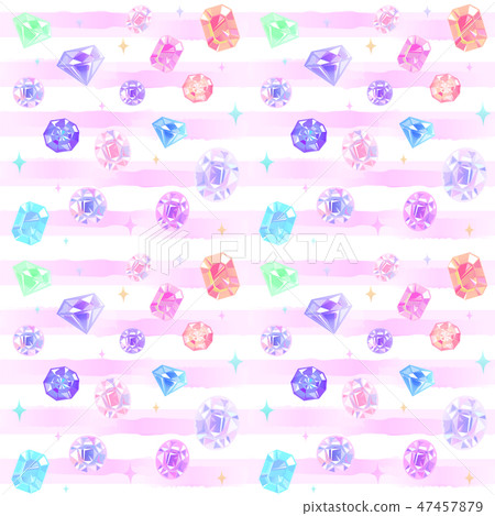 Seamless background pattern of jewelry.... - Stock Illustration ...