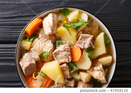German soup Pichelsteiner or Bismarck stew 47458110