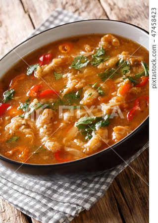 Polish national cuisine. flaczki with vegetables Polish national cuisine. flaczki with vegetables 47458423