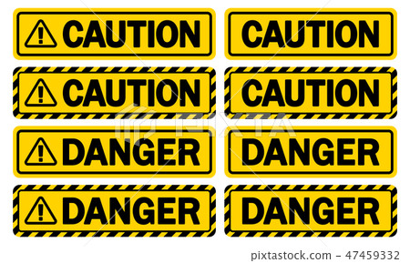 Warning sign (CAUTION & DANGER) Warning sign (CAUTION & DANGER) 47459332