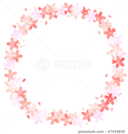 Sakura circle frame Sakura circle frame 47459640