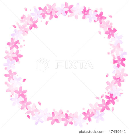Sakura circle frame Sakura circle frame 47459641