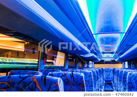 salon and armchairs in a tourist or city bus   47460842