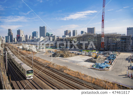 [Takanawa gateway station under construction] 47461817