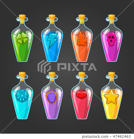 Big set of flasks with different poisons Big set of flasks with different poisons 47462463
