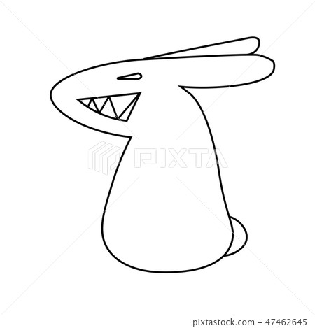 angry Rabbit icon on white background from thin line animals collection, editable outline stroke angry Rabbit icon on white background from thin line animals collection, editable outline stroke 47462645