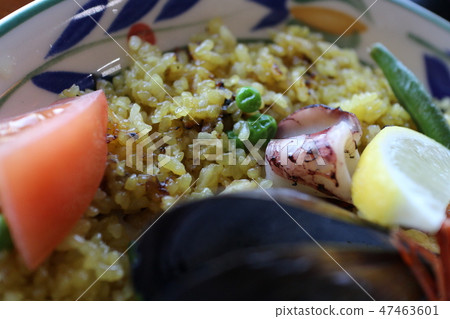 Paella Material Background Spain Village Yunoko Minamata City Kumamoto Prefecture 47463601