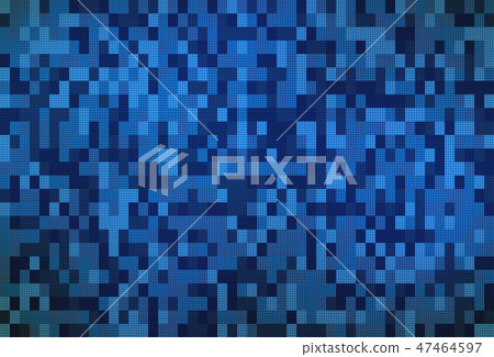 Blue tiles pattern texture. Computer screen on monitor backgroun 47464597