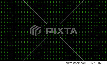 01 or binary numbers on the computer screen on... - Stock Illustration ...