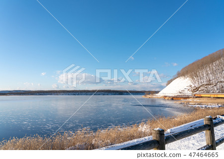 Landscape of the Silartoro swamp in winter Landscape of the Silartoro swamp in winter 47464665