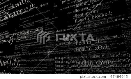 Software source code. Layers of program code on... - Stock Illustration ...