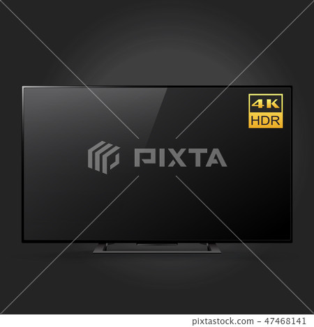 Smart LED Ultra HD TV series isolated on black Smart LED Ultra HD TV series isolated on black 47468141