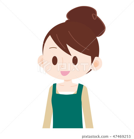 Young housewife with unique hairstyle Young housewife with unique hairstyle 47469253