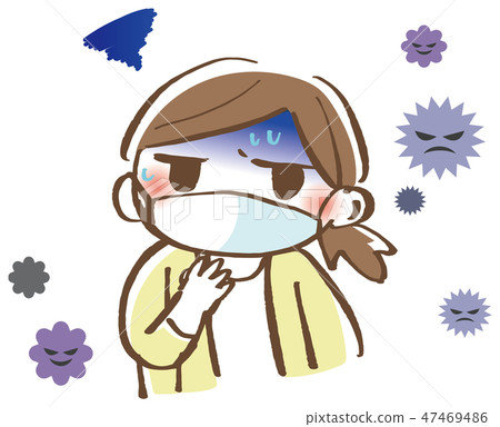 一個冷的女性例證 47469486