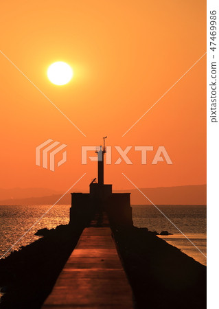 Omuta City Miike Harbor Lighthouse 47469986