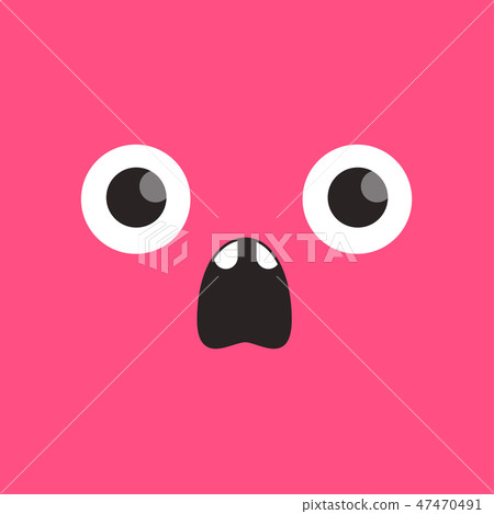 cartoon emotions, cute vector faces 47470491