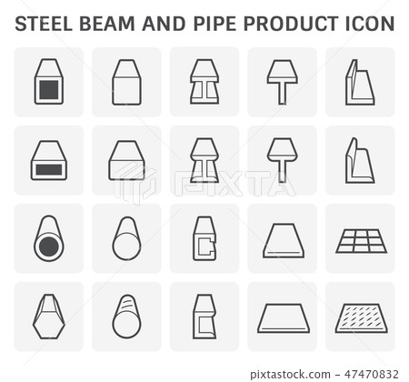 beam pipe icon beam pipe icon 47470832