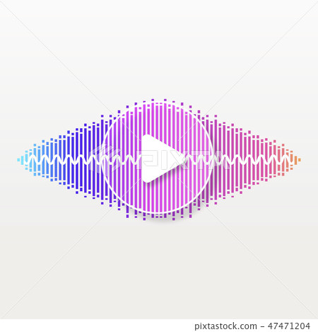Pulse Music Player. Audio Wave Logo. Equalizer 47471204