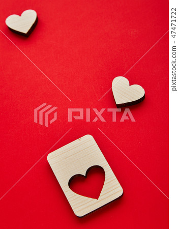 Jigsaw Valentines day wooden  hearts 47471722