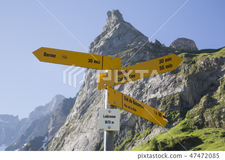 Signage in Luibronne (Barme, Switzerland) Signage in Luibronne (Barme, Switzerland) 47472085