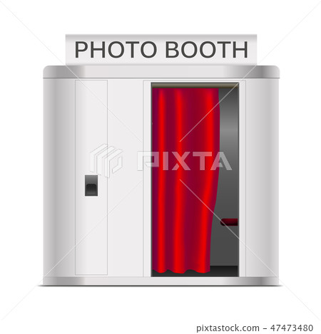 Realistic 3d Detailed Photo Booth Cabin. Vector Realistic 3d Detailed Photo Booth Cabin. Vector 47473480